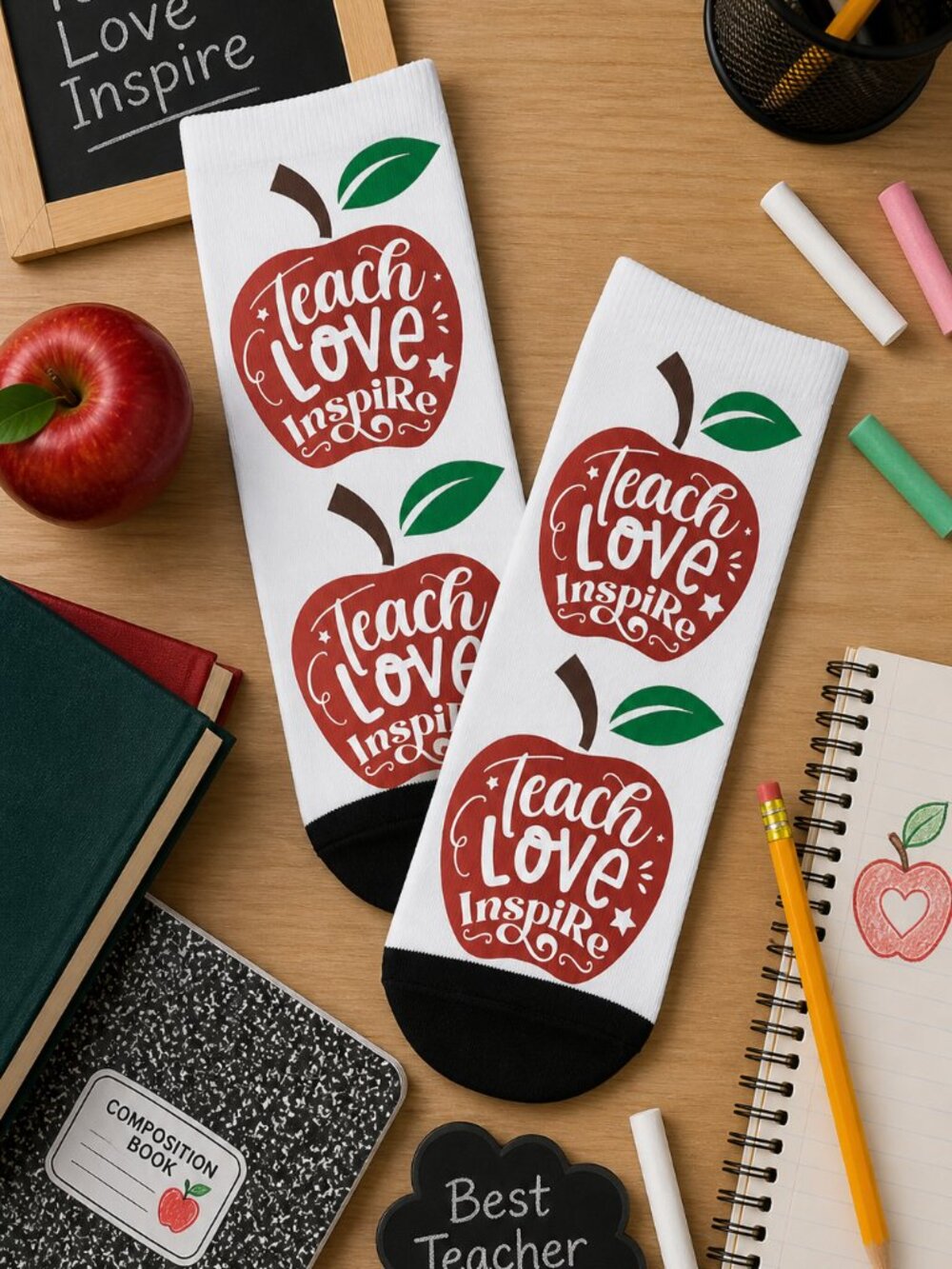 Teach Love Inspire Ankle Socks